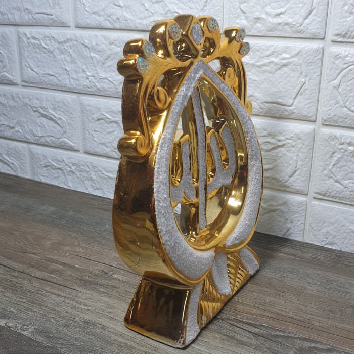 Pajangan Keramik Spade putih Allah T24CM - Pajangan Allah Tulisan - Image 4