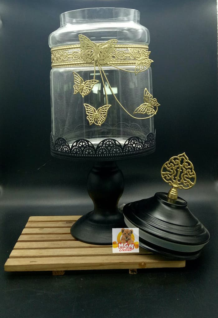 VINTAGE Toples Kedap Udara 2000ml dengan Karet Seal / Shabby 2308