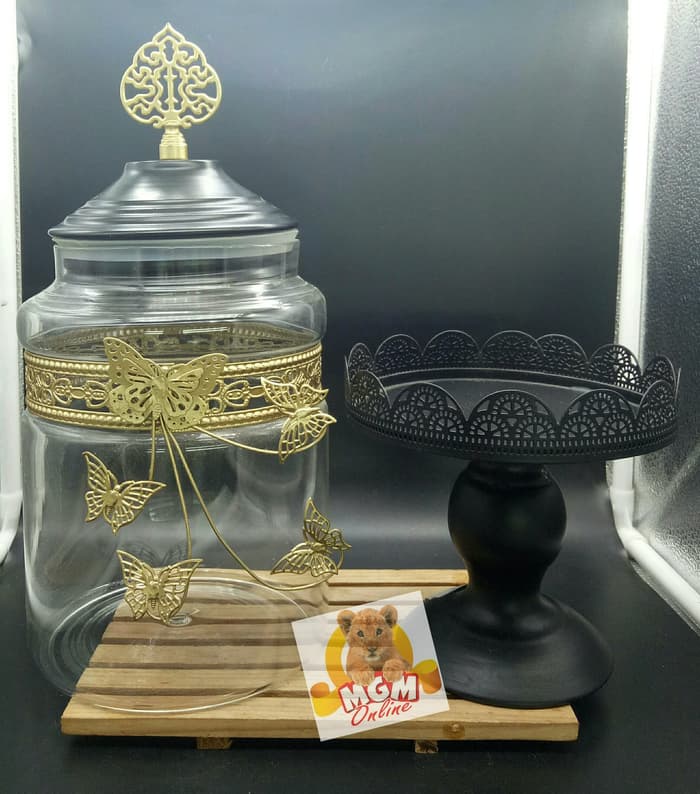 VINTAGE Toples Kedap Udara 2000ml dengan Karet Seal / Shabby 2308 - Image 4