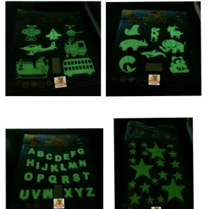 GLOW IN THE DARK wallpaper dinding lampu tempel menyala di gelap 1 set