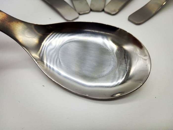 Sendok bebek Stainless Tebal per 6pcs 16.5CM 2MM Soup / bubur / Sayur - Image 3