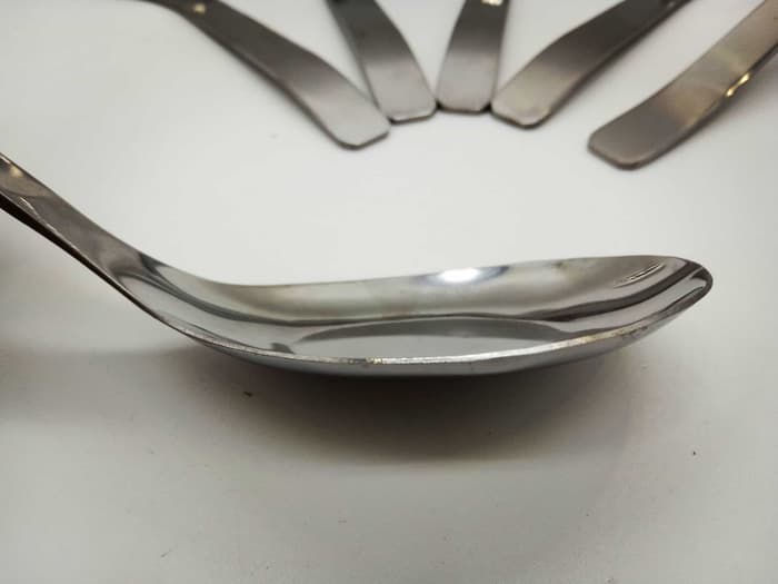 Sendok bebek Stainless Tebal per 6pcs 16.5CM 2MM Soup / bubur / Sayur - Image 2