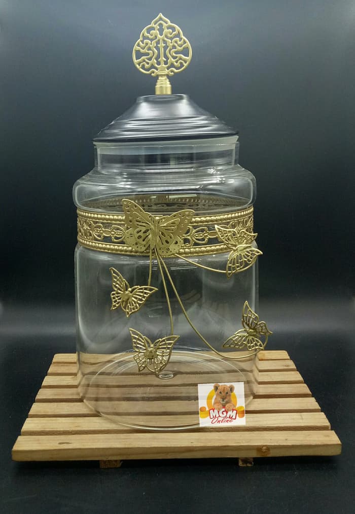VINTAGE Toples Kedap Udara 2000ml dengan Karet Seal / Shabby 2308 - Image 3