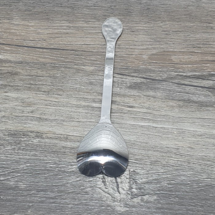 Sendok pudding bentuk LOVE sendok hati sendok unik stainless - Image 4