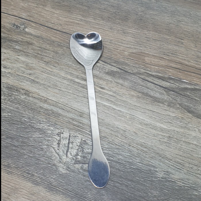 Sendok pudding bentuk LOVE sendok hati sendok unik stainless - Image 5