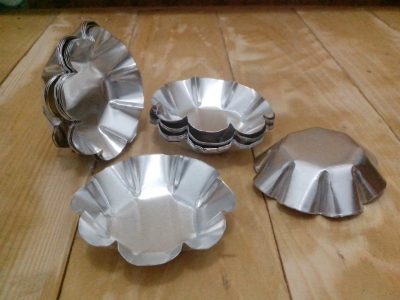 ALUM Cetakan kue Pie Bunga 8.0cm kue sus Bentuk Bunga isi 20pc model A - Image 3