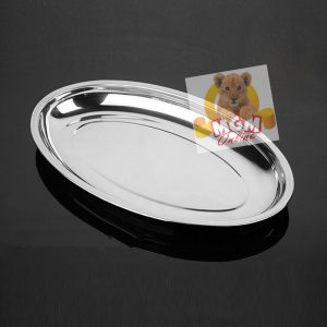 Piring Oval Stainless 35CM TEBAL - Piring stainless oval