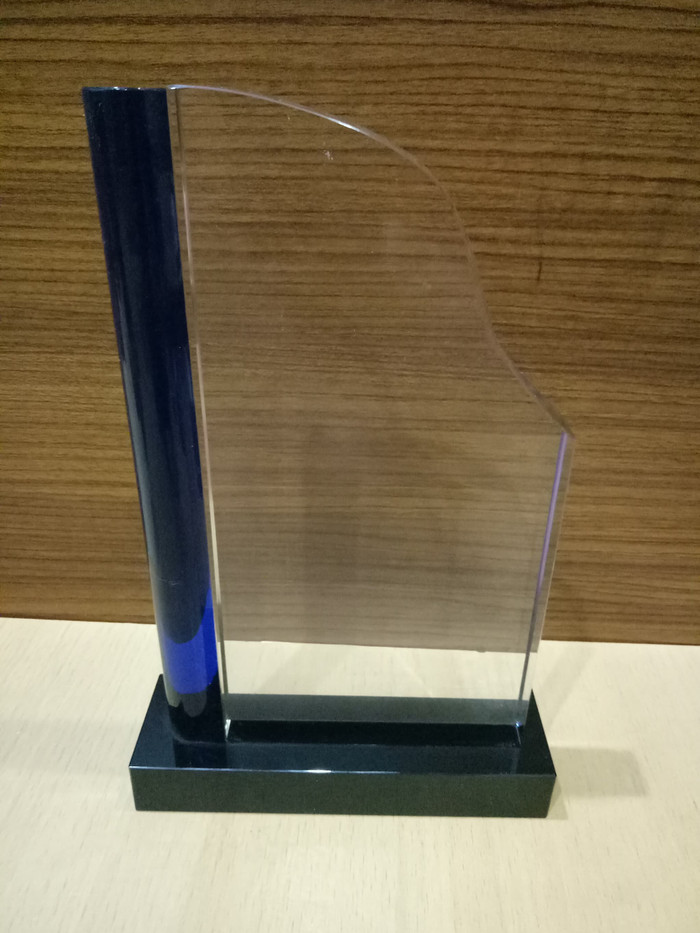 C810 Plakat kristal / Trophy Crystal kaca / Piala Golf / Piala Dunia