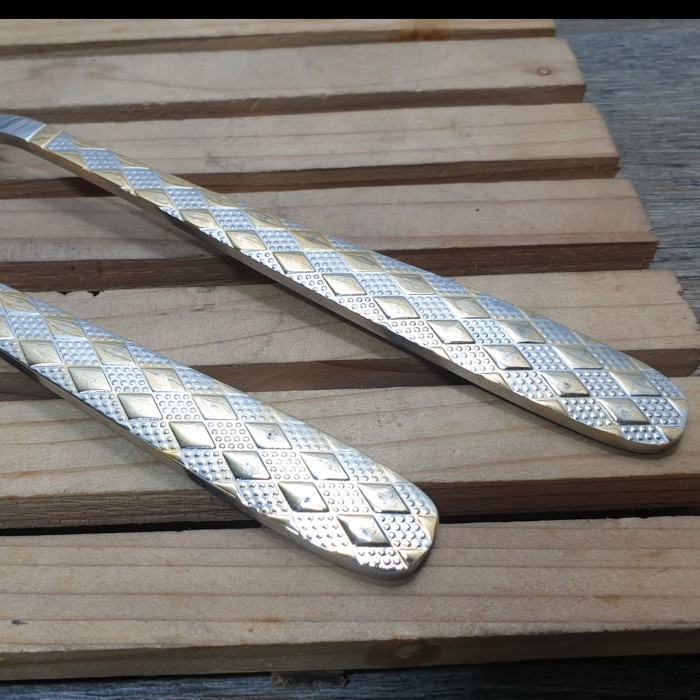 Garpu Makan DUBAI Stainless Steel 18-10 garpu makan diamond gold - Image 4