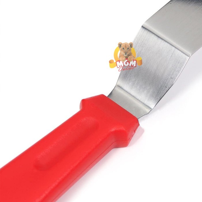 Stainless Cake Spatula Kue Pengoles Cream Stainless 10in pisau spatula - Image 4