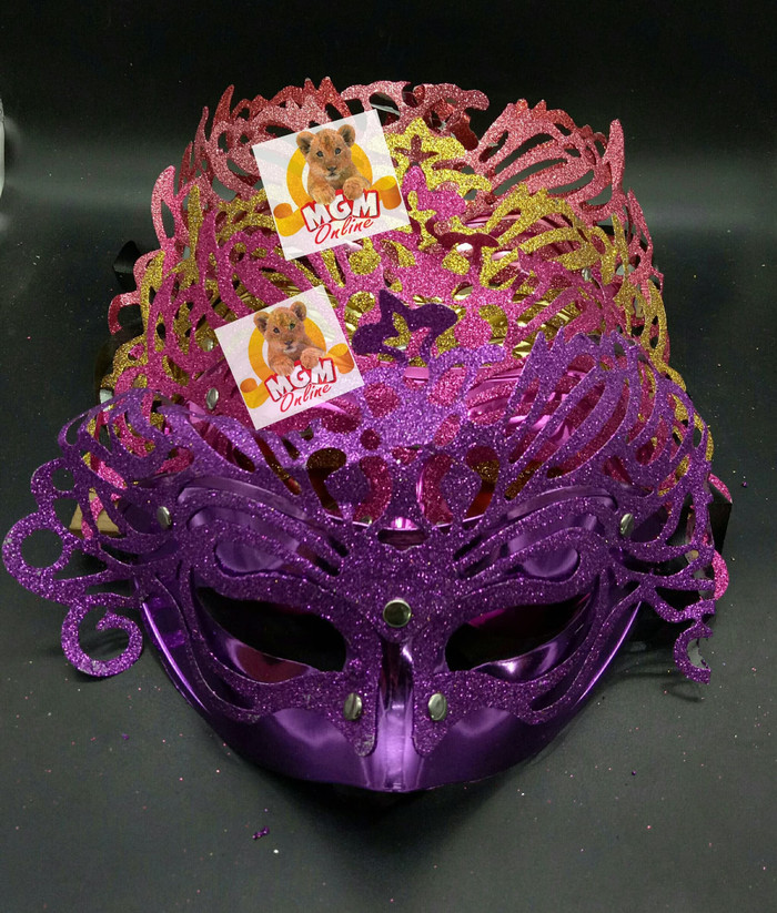 Topeng Karnaval - Topeng Pesta - Party Mask glitter Topeng Putri malam - Image 2