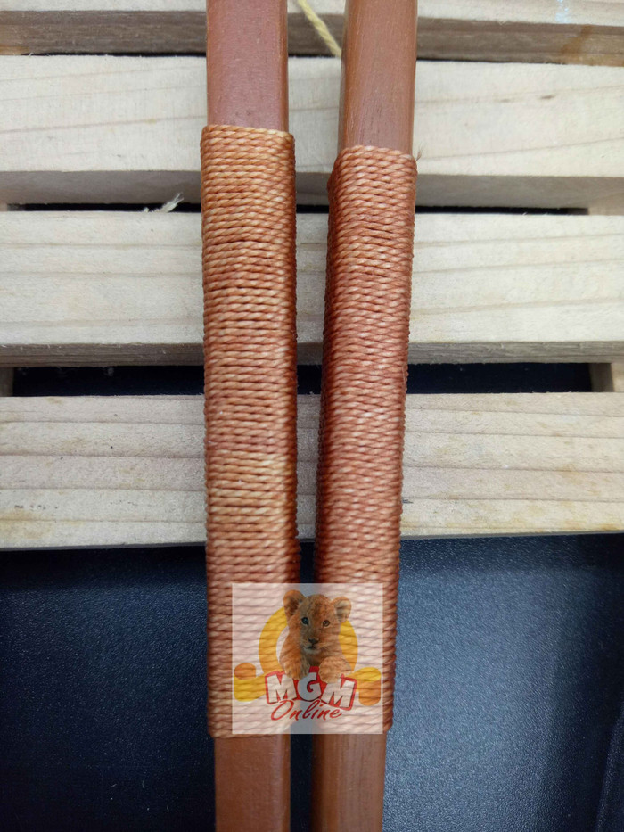 Sumpit kayu Jepang dengan kepala benang 22.5CM / Sepasang - Image 2