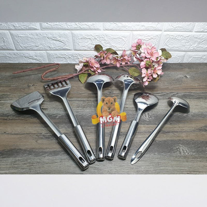 Alat Masak komplit sodet set6 sodet stainless set 6pc - Image 3