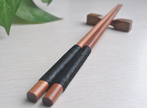 Sumpit kayu Jepang dengan kepala benang 22.5CM / Sepasang - Image 3