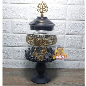 VINTAGE Toples Kedap Udara 1500ml dengan Karet Seal / Shabby 2307
