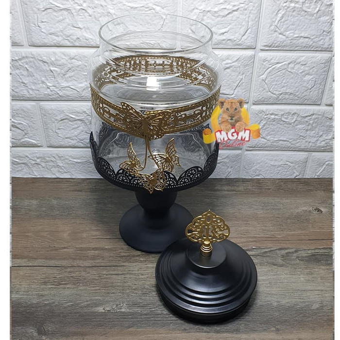 VINTAGE Toples Kedap Udara 1500ml dengan Karet Seal / Shabby 2307 - Image 2