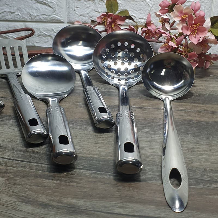 Alat Masak komplit sodet set6 sodet stainless set 6pc - Image 4