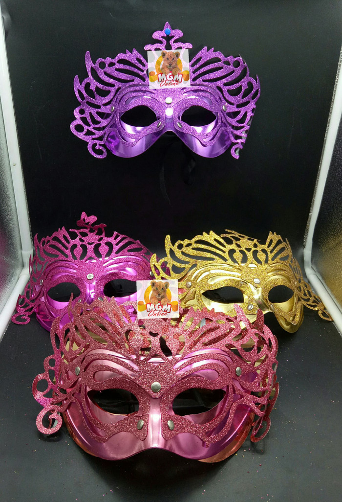 Topeng Karnaval - Topeng Pesta - Party Mask glitter Topeng Putri malam - Image 5