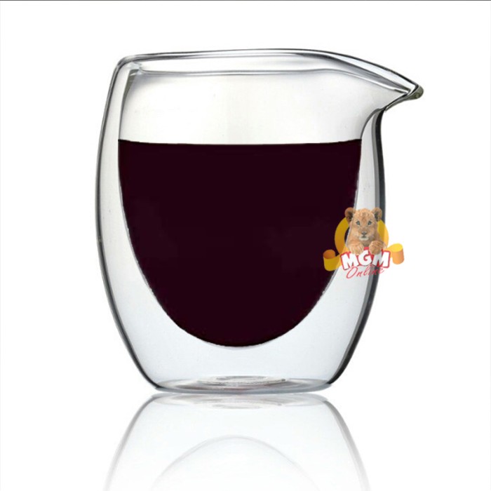 POURER Gelas Double Wall 150ml Termal Cup BPA FREE - ANTI PANAS POLOS - Image 5