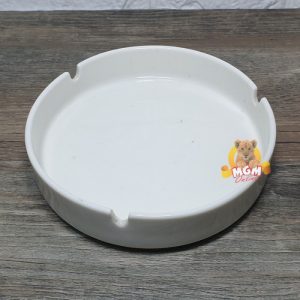 Asbak keramik Bulat putih POLOS JUMBO 5inch asbak besar keramik 12.5cm