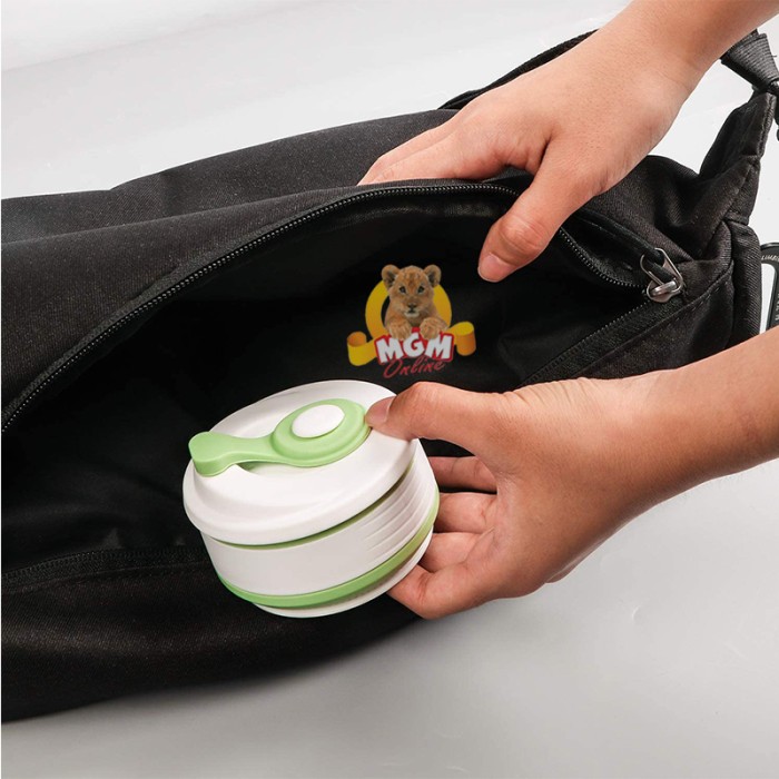 Collapsible coffee Cup 350ml silicon gelas traveling gelas BPA FREE - Image 4