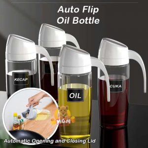 Automatic Oil bottle 500ml NO DRIP botol minyak kaca otomatis tutup