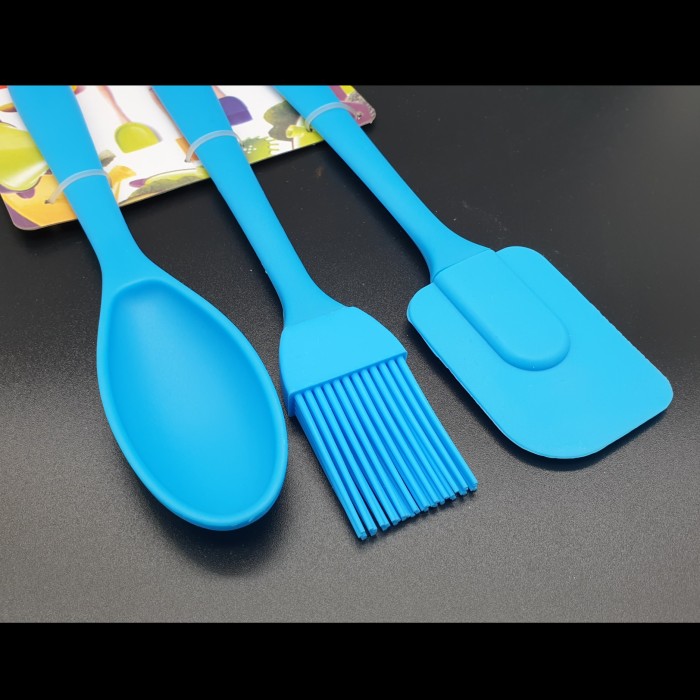 Spatula set3 silikon kuas silicone sendok aduk set Peralatan Masak set - Image 5