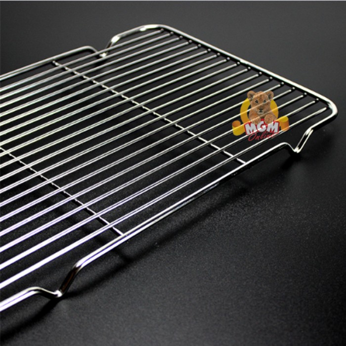 35x24 Stainless Wire Mesh Peniris gorengan / BBQ grill / tatakan kue - Image 2