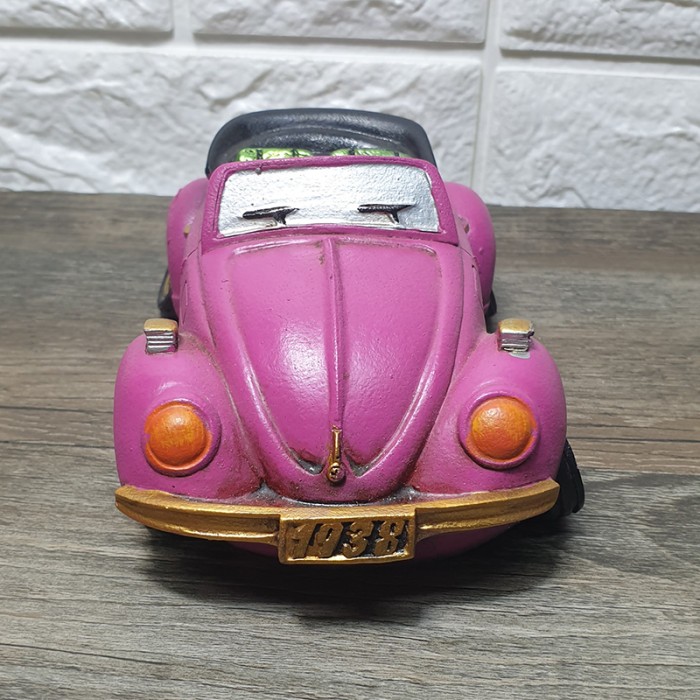 Pajangan mobil beetle Celengan fiber mobil VW pajangan 3D detail - Image 3