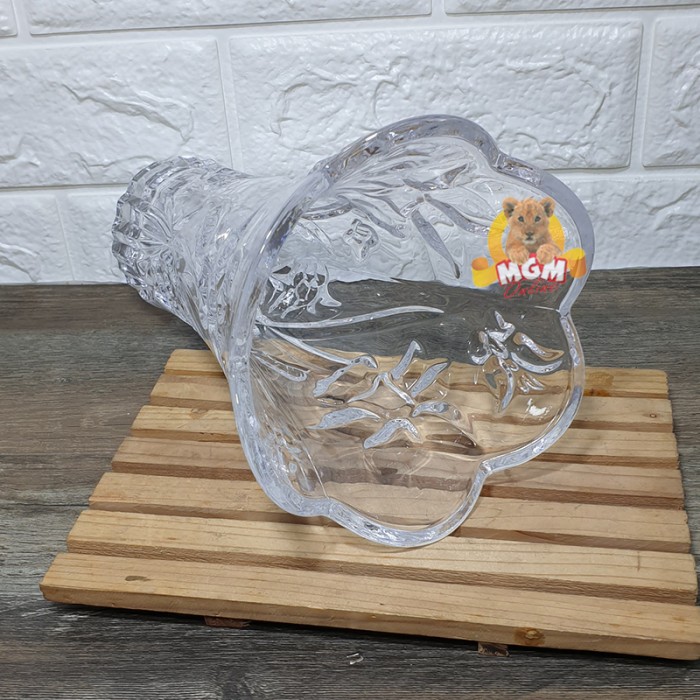 Vas Bunga Kaca Tebal Lebar 14cm Pot Bunga Vase tanaman Tinggi 23cm - Image 4
