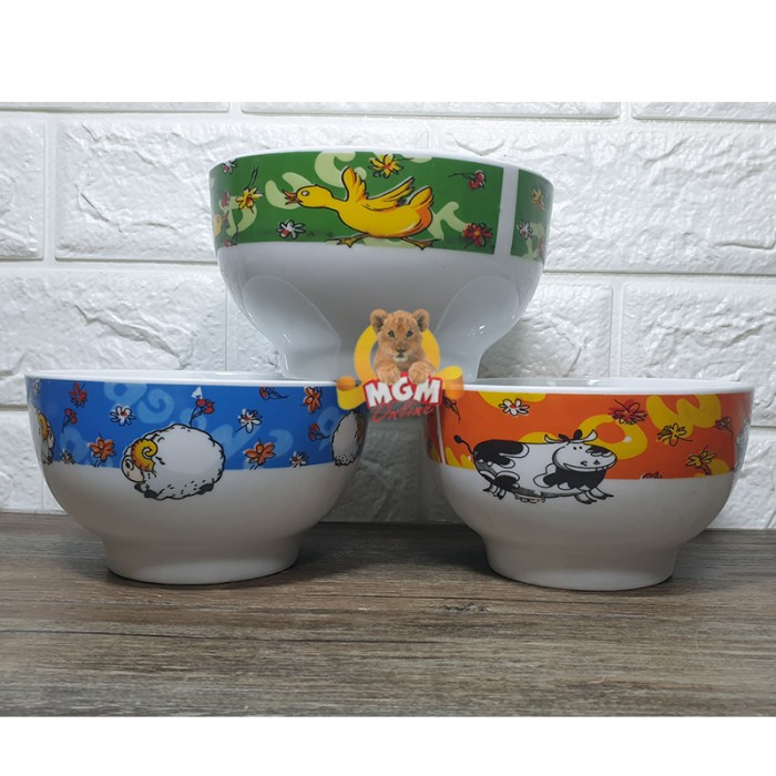 Mangkok dalam mangkok soup 13.5cm MOTIF mangkok kuah keramik 5inch - Image 3