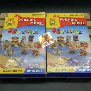 3D Puzzle Model Bangunan 8pc - Melatih Kreatifitas & Keterampilan Anak