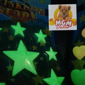 3D GLOW IN THE DARK wallpaper dinding lampu tempel menyala di gelap