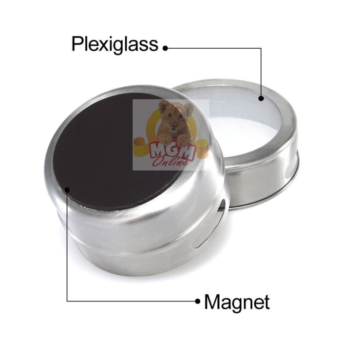 3pc Tempat bumbu Lada Garam Gula Cabe Unik Magnet Stainless 2570 - Image 2