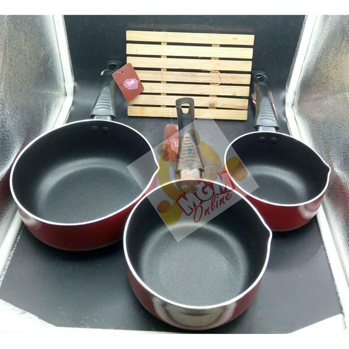 Panci teflon 16cm dengan corong tuang / Panci Indomie anti tumpah 2625 - Image 3