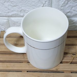 Mug Keramik NK Lis Emas 350ml - Mug kopi Keramik POLOS 350ml mug