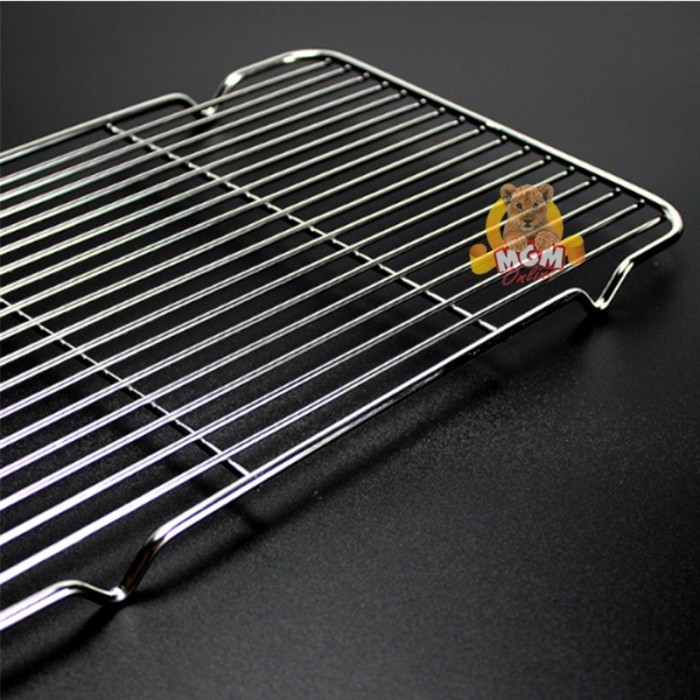 26x16 Stainless Wire Mesh Peniris gorengan / BBQ grill / tatakan kue - Image 2