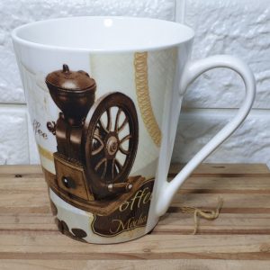Mug keramik motif kopi klasik gelas kopi keramik cangkir kopi keramik