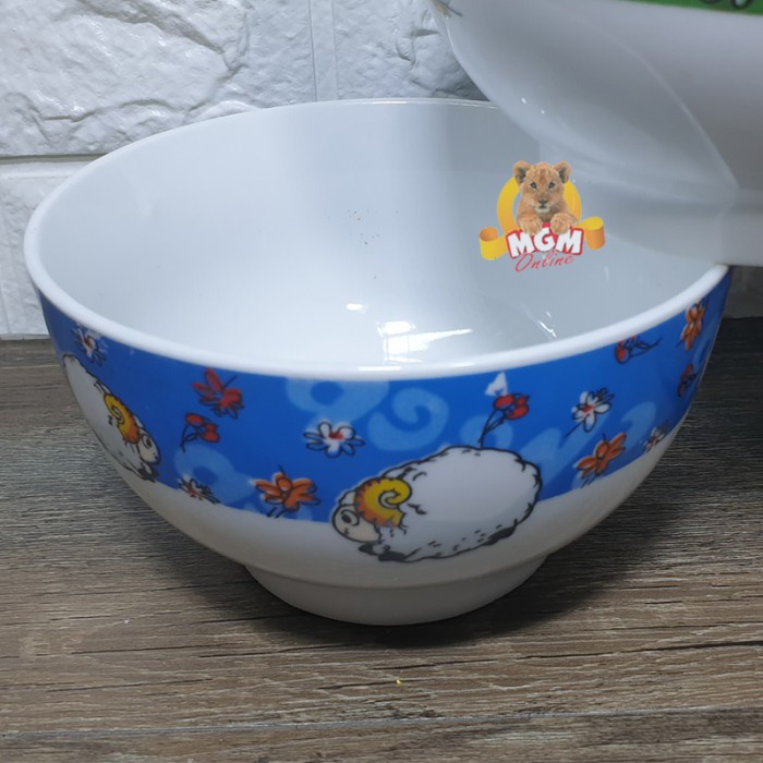 Mangkok dalam mangkok soup 13.5cm MOTIF mangkok kuah keramik 5inch - Image 5