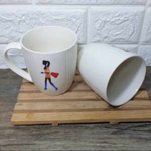 Mug keramik motif fashion gelas fashion keramik - cangkir kopi keramik