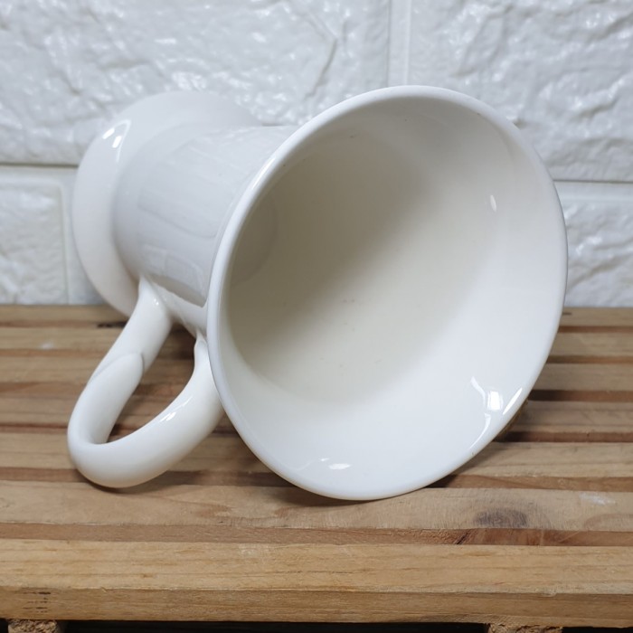 gelas mug kaki Tinggi 210ml - mug keramik model berkaki classic - Image 3