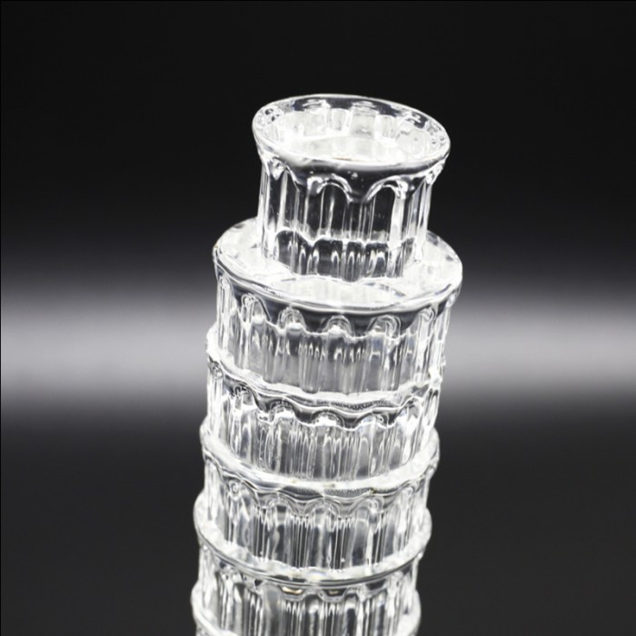 Souvenir Crystal leaning tower of pisa 17cm hadiah dari Italy - Image 4