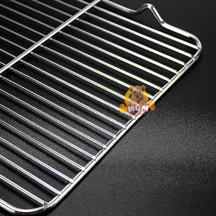 35x24 Stainless Wire Mesh Peniris gorengan / BBQ grill / tatakan kue - Image 4