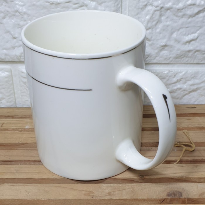 Mug Keramik NK Lis Emas 350ml - Mug kopi Keramik POLOS 350ml mug - Image 2