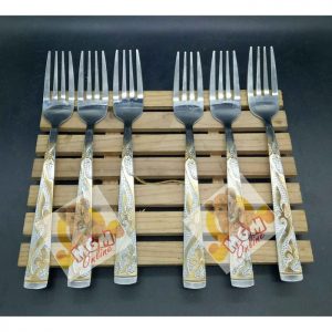 ROMAN - Garpu Makan lis Emas Motif unik & Classical