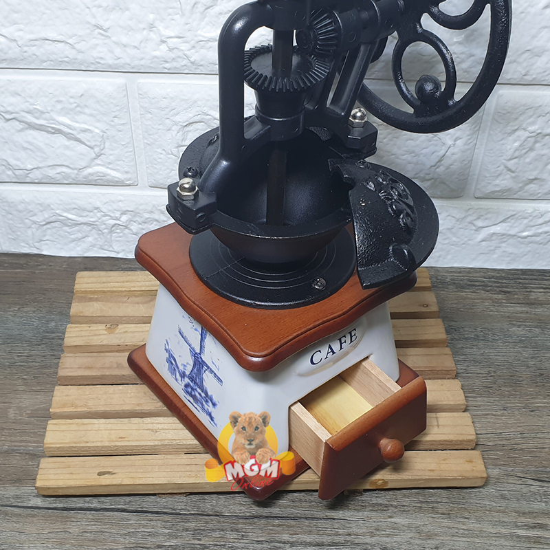Gilingan Kopi manual motif Holland Mill Manual Coffee Grinder TINGGI - Image 4