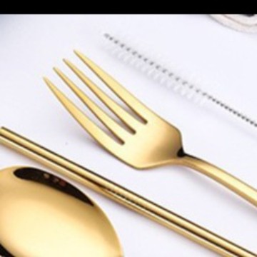 Gold SUJEO Garpu makan emas korea Gold dinner Fork korean - Image 5