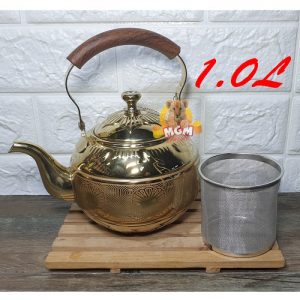 PREMIUM Motif Teko mutiara Teko emas w/ saringan 1L Teko ARAB Gold