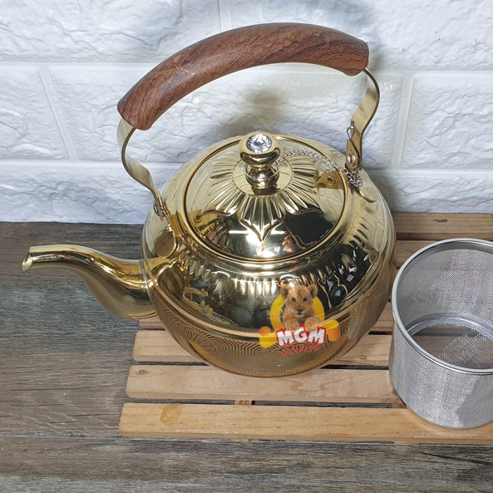 PREMIUM Motif Teko mutiara Teko emas w/ saringan 1L Teko ARAB Gold - Image 2