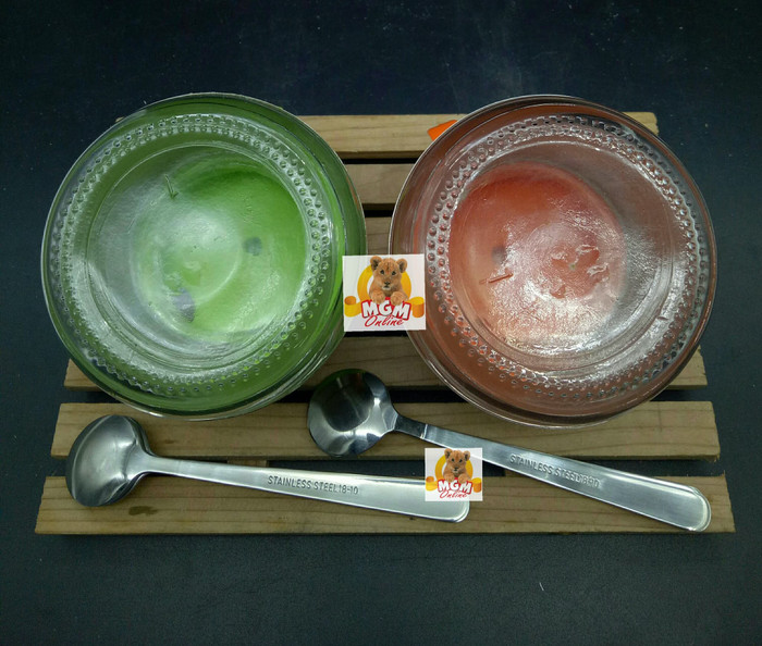 Tempat Sambal Kaca set 3 dengan Nampan dan Sendok Tempat Bumbu 1861B - Image 3